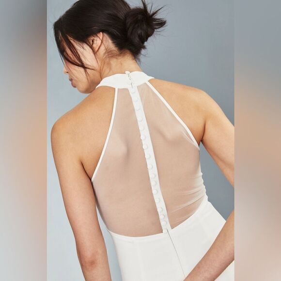 AMSALE LW141 - Crepe Sheath Dress - Picture 4 of 7